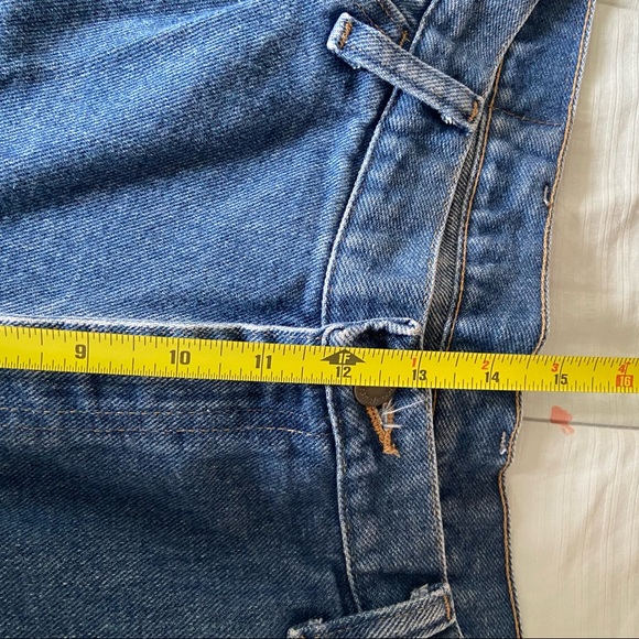 Vintage 90’s Wrangler Mom Denim Jean Shorts High-Rise Medium Wash Sz 38 Classic - Picture 5 of 7